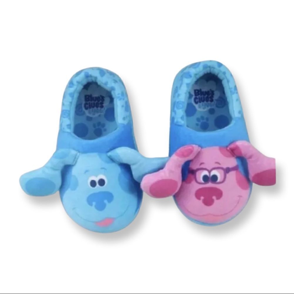 Blue Blues Clues Magenta Slip On Slippers Toddler size 9/10. NWT!